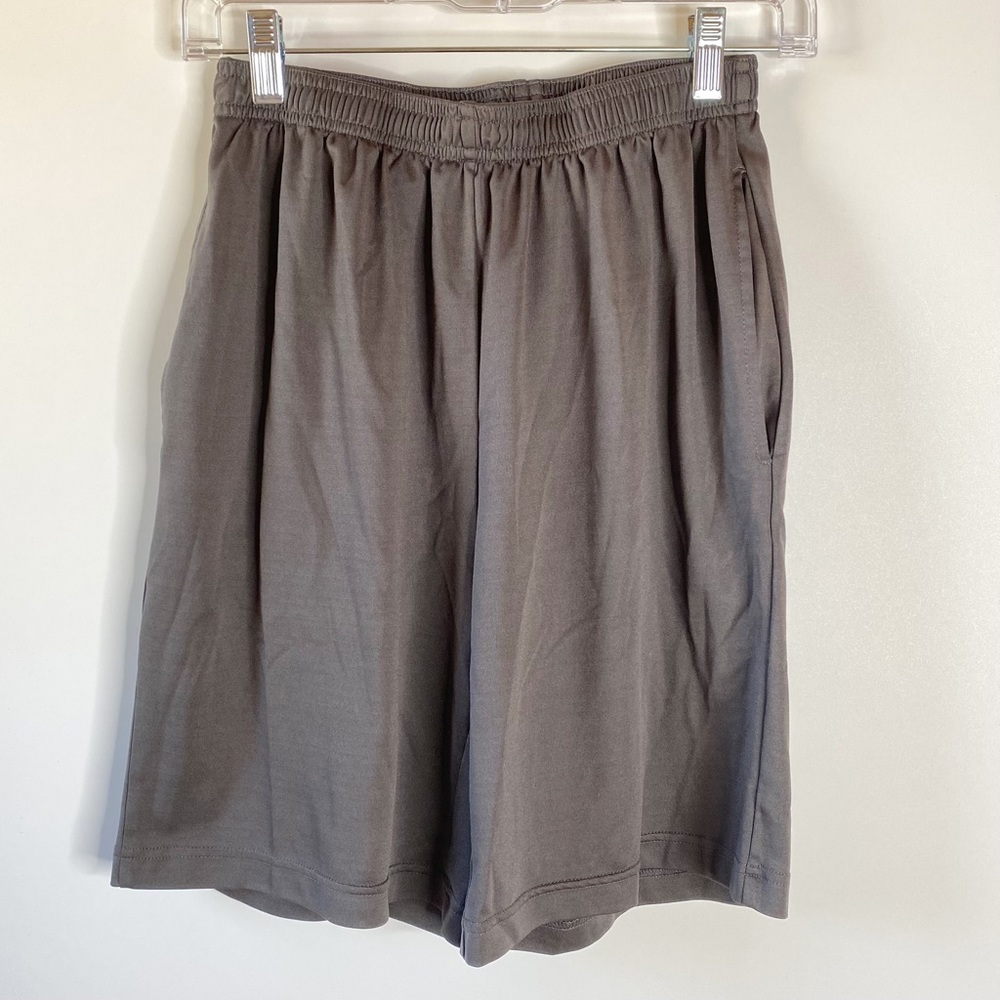 Ettel Lut Juniors Basketball Shorts Sz M Dark Gray Pockets Elastic Waist Sports